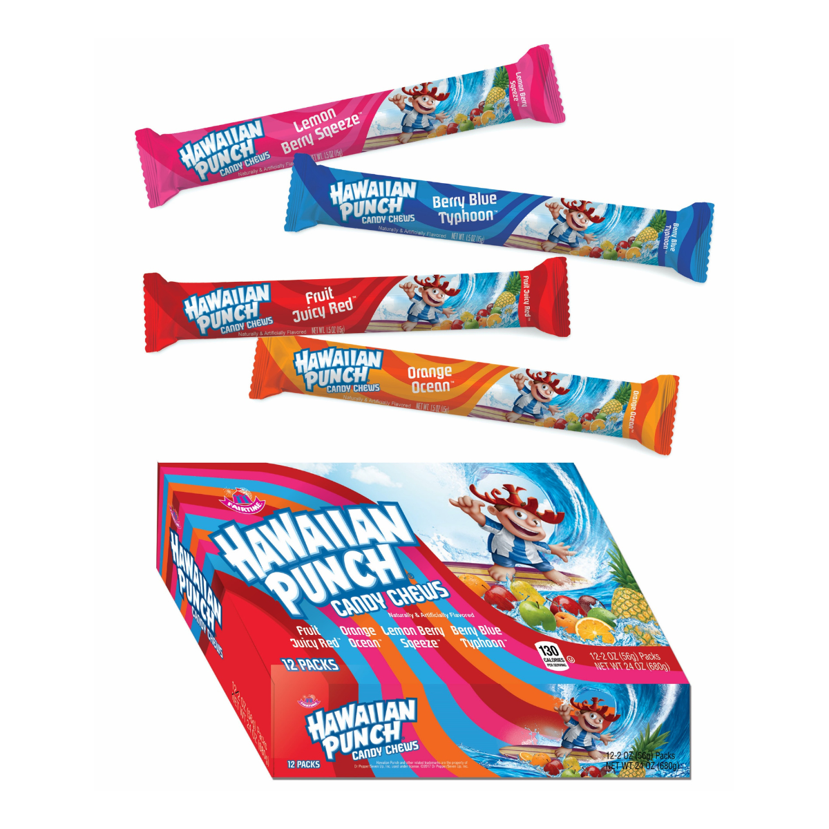 A&B Hawaiian Punch Chews Count Good 1.5oz 24ct